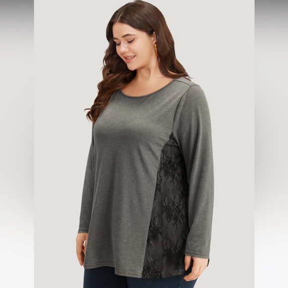 NWT BloomChic Lace Detailed Top - Picture 2 of 9